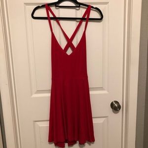 Lovers+Friends Red Ken Mini Dress Fit And Flare